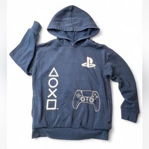 Boys 8 Sony Blue PlayStation Gaming Hoodie